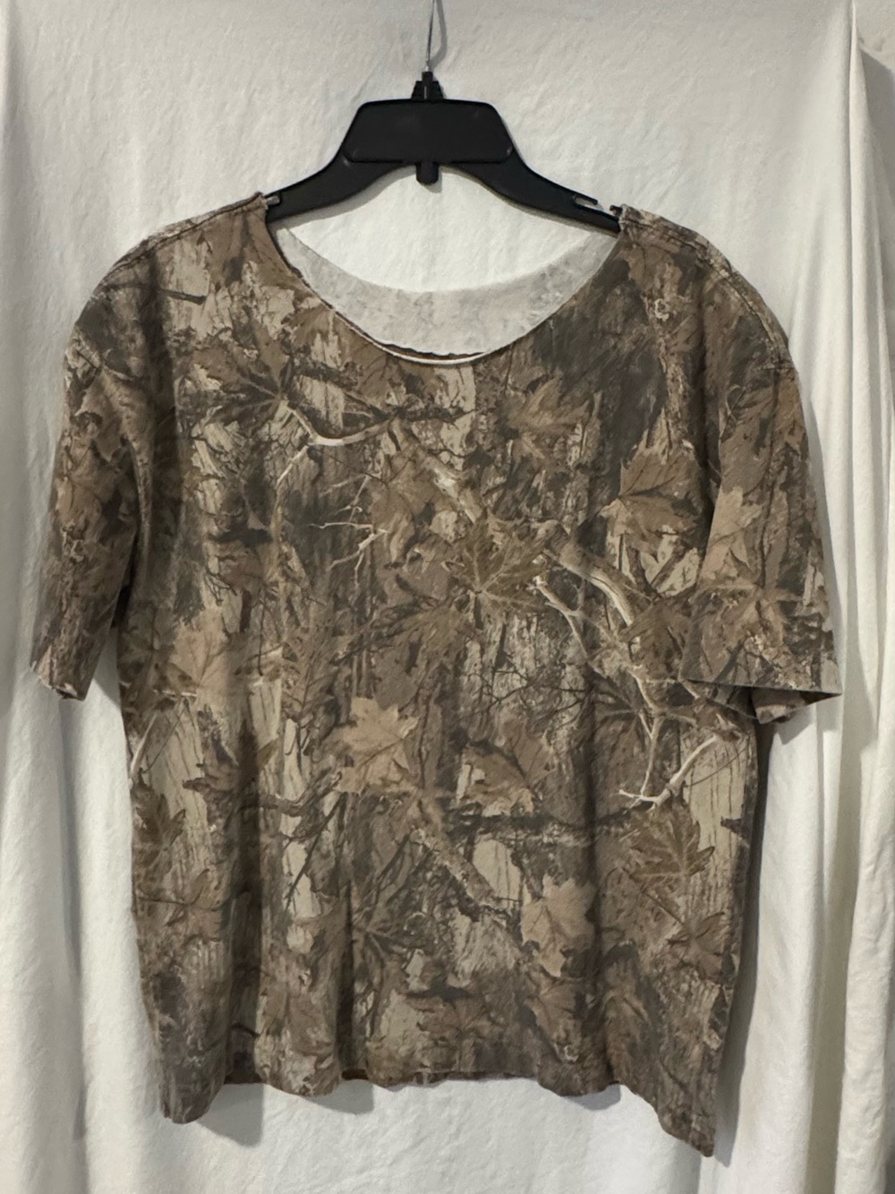 Hollister Women's Short-Sleeve Camo Tee - Brown & Tan